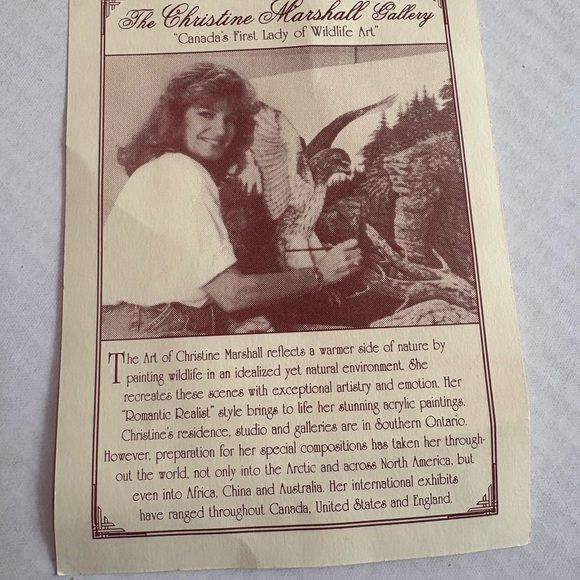 Whispering Pines -Blue Jay Collector Plate by Christine Marshall - Picture 4 of 4